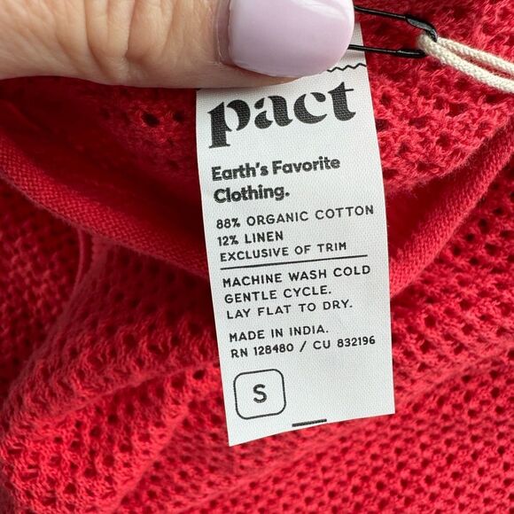 Pact Red Coverup Dress - Picture 11 of 13